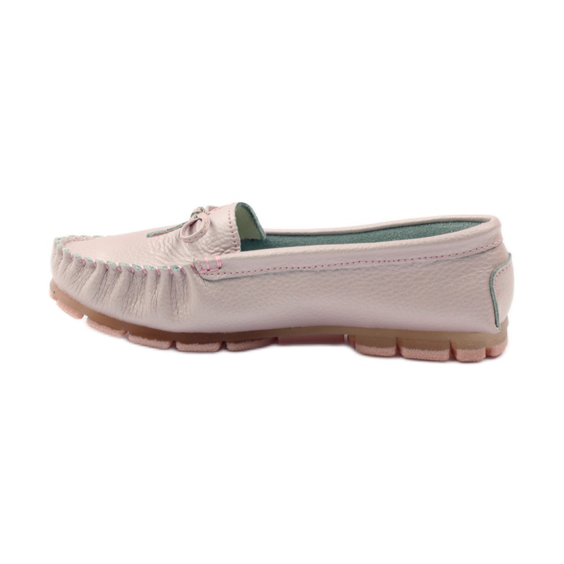 Mocassins en cuir avec nœud Filippo 004 rose 2 Mocassins en cuir avec nœud Filippo 004 rose 2