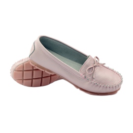 Mocassins en cuir avec nœud Filippo 004 rose 3 Mocassins en cuir avec nœud Filippo 004 rose 3