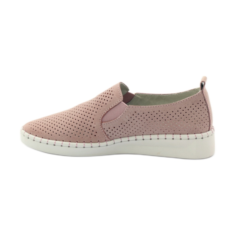 Cuir Slipony Filippo 063 rose 2
