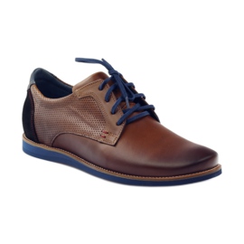 Chaussures casual pour hommes Nikopol 1657 marron noir brun bleu marine 1
