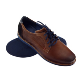 Chaussures casual pour hommes Nikopol 1657 marron noir brun bleu marine 3