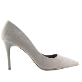Gris GF-JX78 Escarpins gris pour femme 2