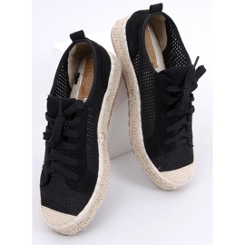 BM Noir BB06P Baskets espadrilles noires le noir 3