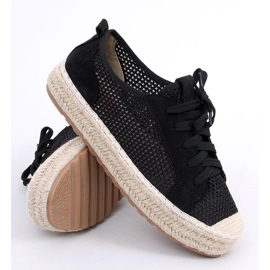 BM Noir BB06P Baskets espadrilles noires le noir 2