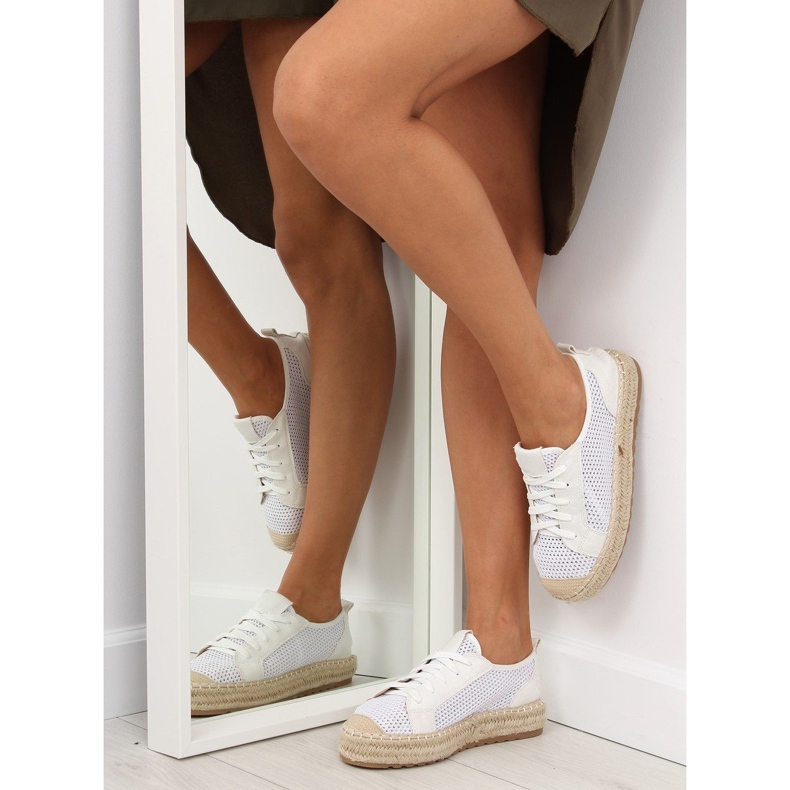 Baskets espadrilles blanches BB06P Blanc 1