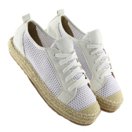 Baskets espadrilles blanches BB06P Blanc 4
