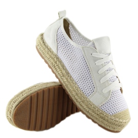 Baskets espadrilles blanches BB06P Blanc 3