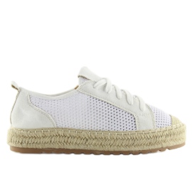 Baskets espadrilles blanches BB06P Blanc 6