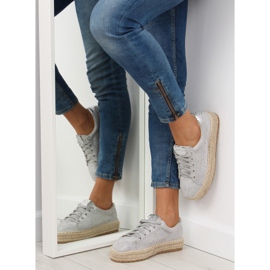 Baskets espadrilles grises BB01P Silvergrey 3