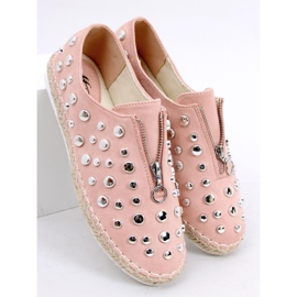 Espadrilles à clous roses 9039-28 Rose 1
