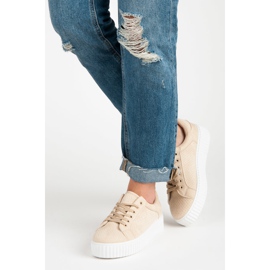 Seastar Baskets en daim sur la plate-forme brun 2
