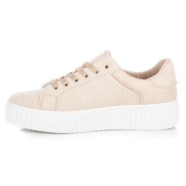 Seastar Baskets en daim sur la plate-forme brun 3