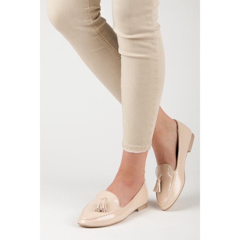 Vices de mocassins laqués brun 1