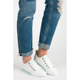 Baskets à lacets blanc 1