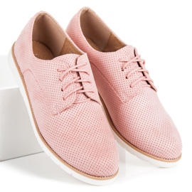 Seastar Chaussures nouées ajourées rose 5