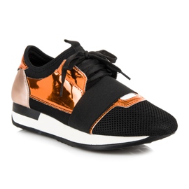 Chaussures de sport à la mode le noir jaune 2
