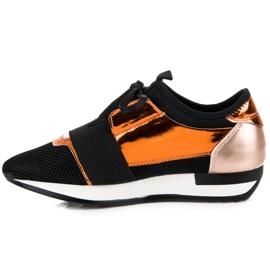 Chaussures de sport à la mode le noir jaune 3