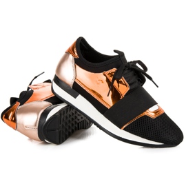 Chaussures de sport à la mode le noir jaune 4