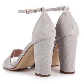 Seastar Sandales en daim sur un poteau gris 4