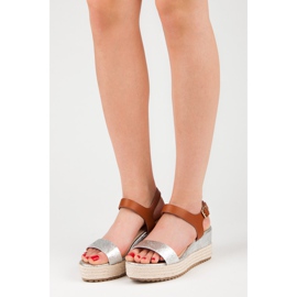 Seastar Sandales espadrilles compensées gris 1