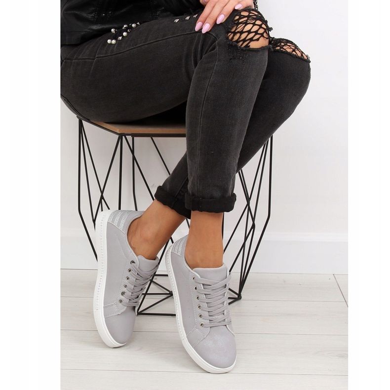 Gris Baskets grises pour femme SU09p Gris 1 Gris Baskets grises pour femme SU09p Gris 1