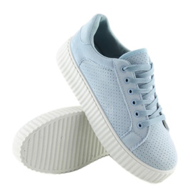 AX02 Baskets bleues creepers bleues 2