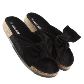 Chaussons en liège noir LS-90 noir 1