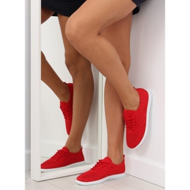 Rouge Baskets rouges femme LA10P Rouge 1