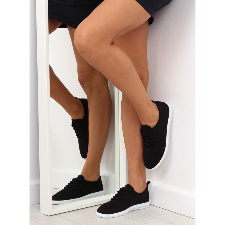 Baskets femme noires LA10P Noir 1