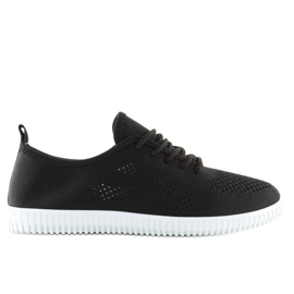Baskets femme noires LA10P Noir le noir 2