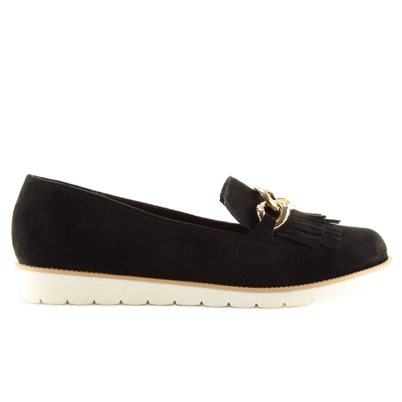Noir Mocassins noirs pour femme G237 noir 2