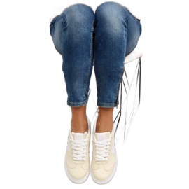 Baskets femme jaune pastel C928-36 Jaune 1