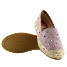 Espadrilles à clous violets 5481 Purple 1