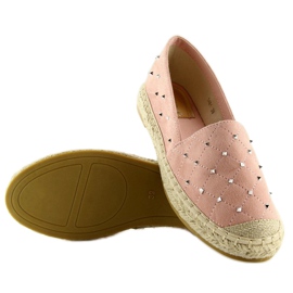 Espadrilles à clous roses 5481 roses 1
