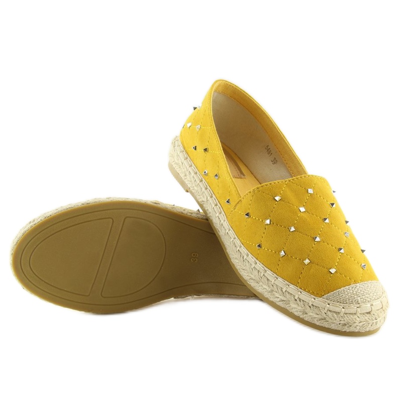 Jaune Espadrilles à clous jaune 5481 Jaune 1