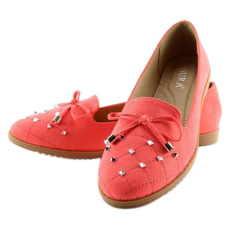 Mocassins orange lordsy 2568 Rouge 2