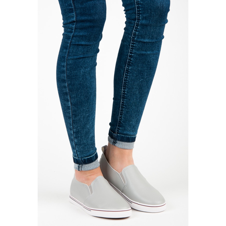 Baskets à enfiler gris 1