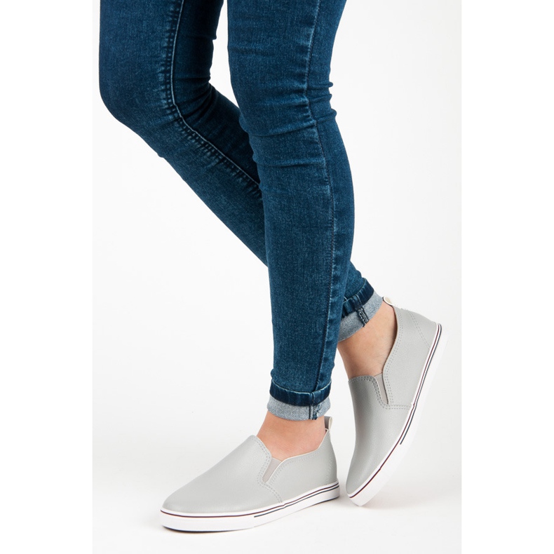 Baskets à enfiler gris 2