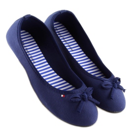 Ballerines femme bleu marine T141 marine 2