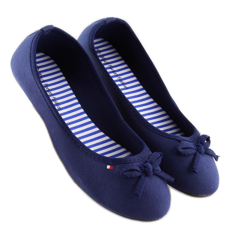 Ballerines femme bleu marine T141 marine 2