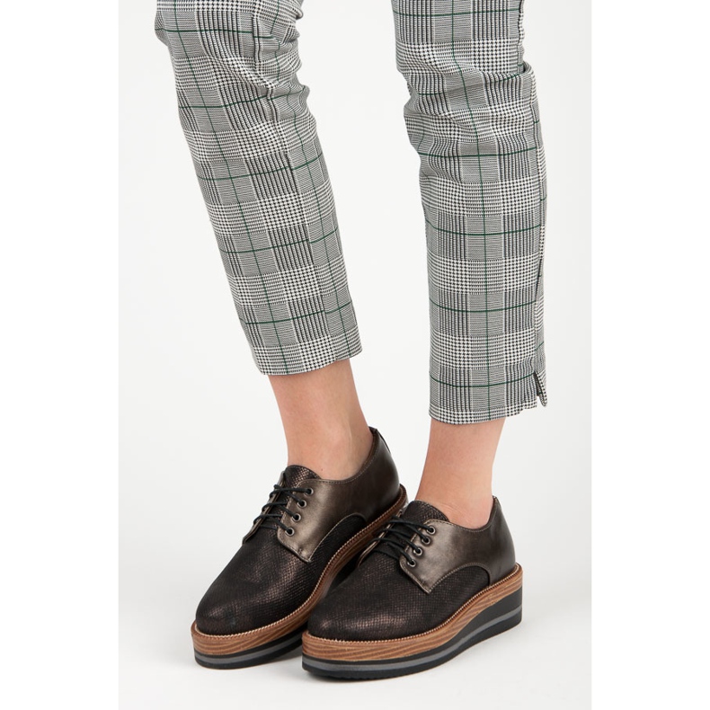 Kylie Chaussures compensées élégantes brun 1