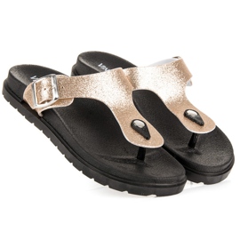 Chaussons dorés VINCEZA d'or 2