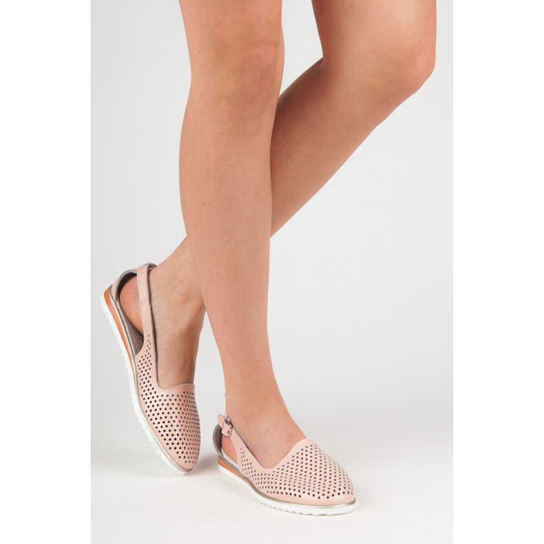 Sandales vinceza ajourées rose 1 Sandales vinceza ajourées rose 1