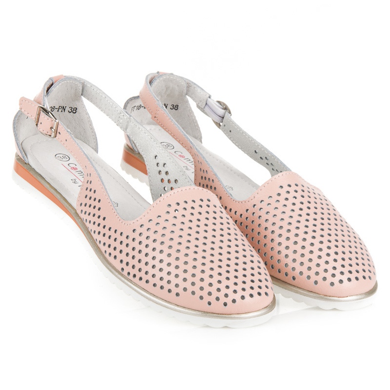 Sandales vinceza ajourées rose 2 Sandales vinceza ajourées rose 2