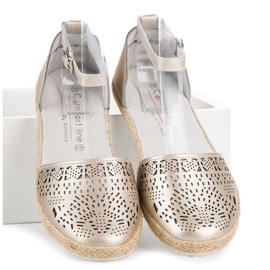 Sandales vinceza espadrilles en cuir jaune 6