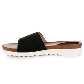 Chaussons Vinceza en daim noir le noir 4