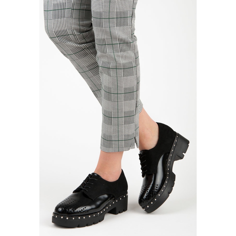 Kylie Chaussures noires rock 2