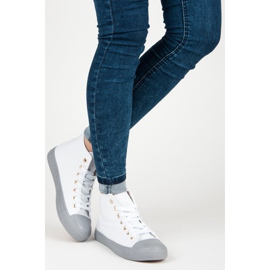 Coura Baskets sur la cheville blanche 2