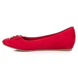 Fama Ballerines rouges à nœud 3