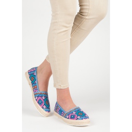 Espadrilles à motif ethnique multicolore 2